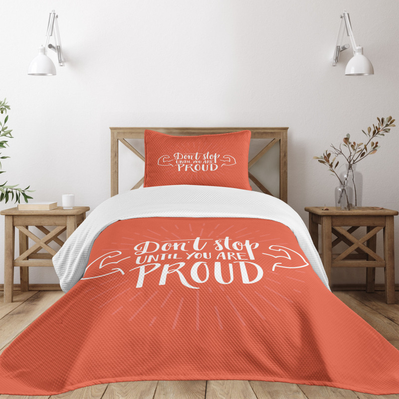 Dont Stop Arms Biceps Bedspread Set