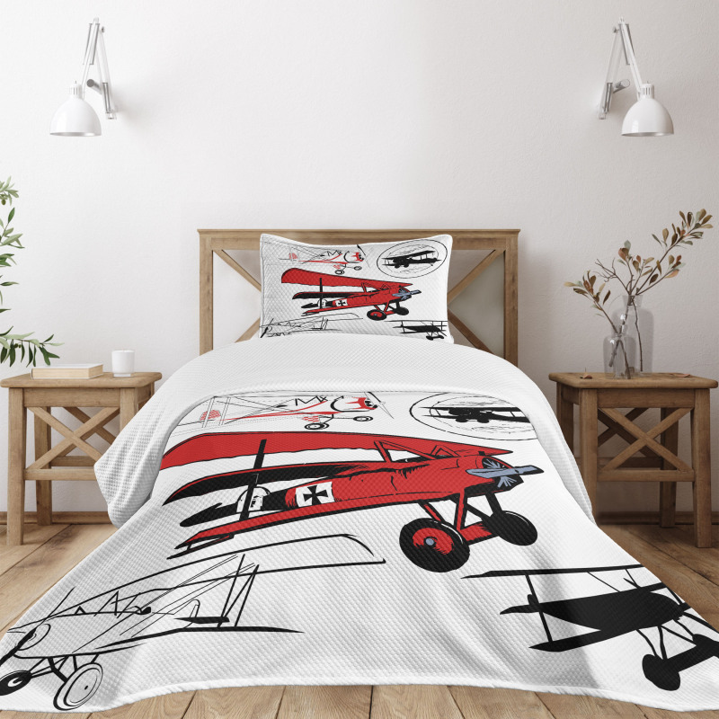 Biplanes Set Bedspread Set