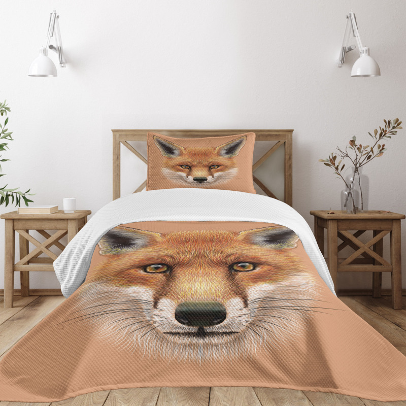 Fluffy Face Forest Bedspread Set