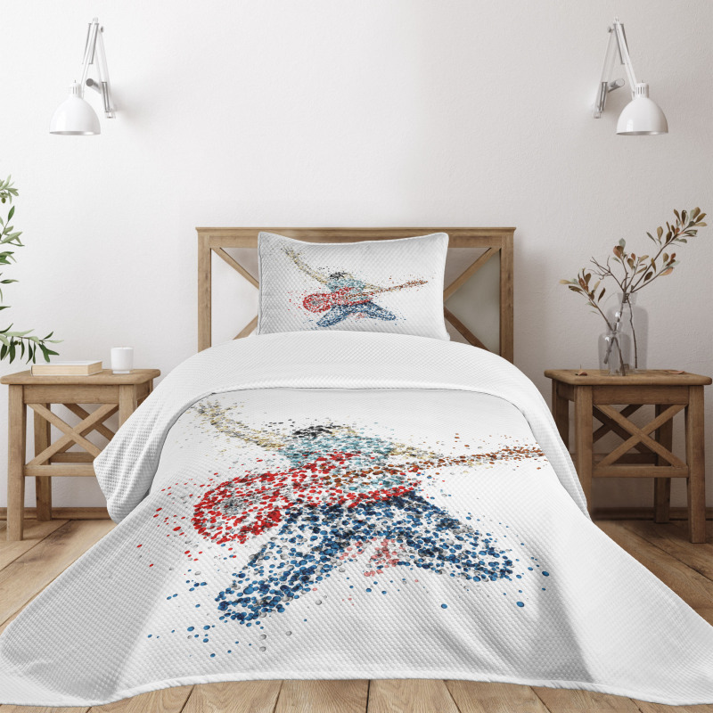 Guitarist Dots Bedspread Set