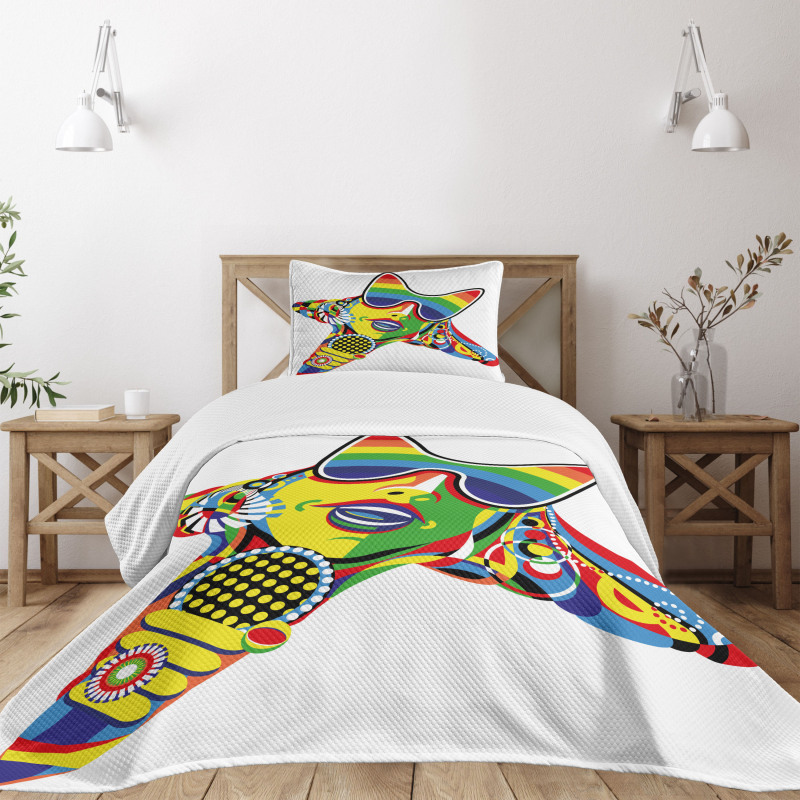 Rainbow Color Art Bedspread Set