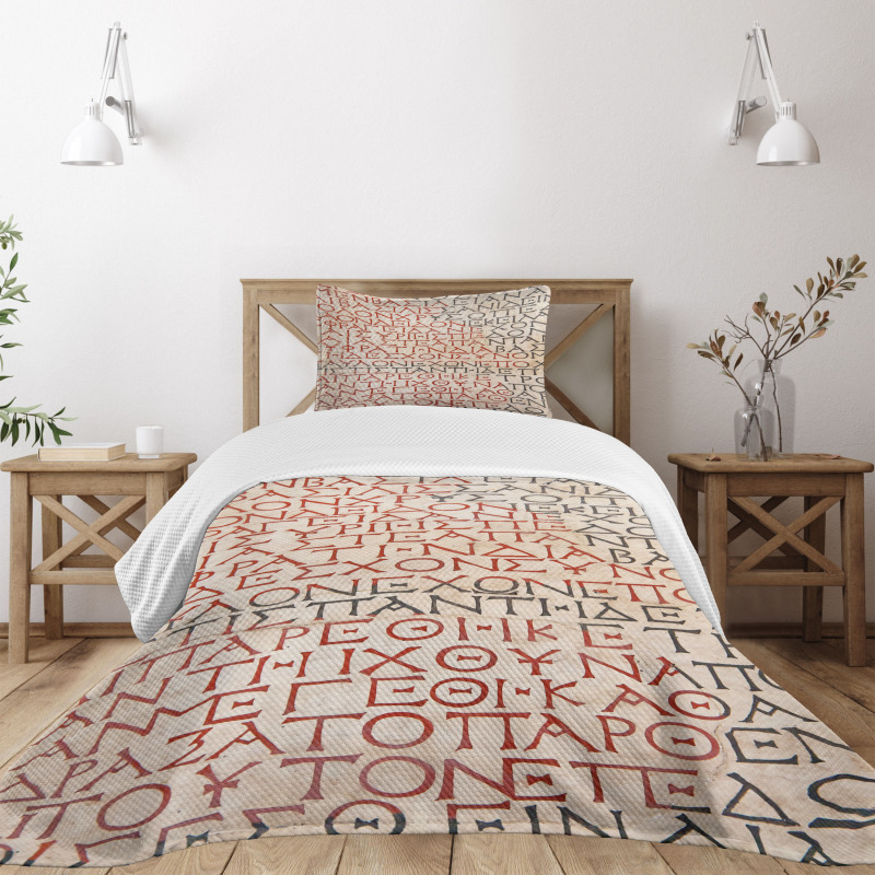 Old Latin Tombstone Bedspread Set