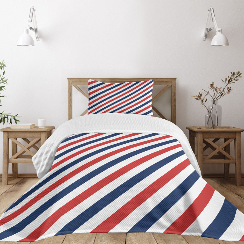 Diagonal Retro Bedspread Set