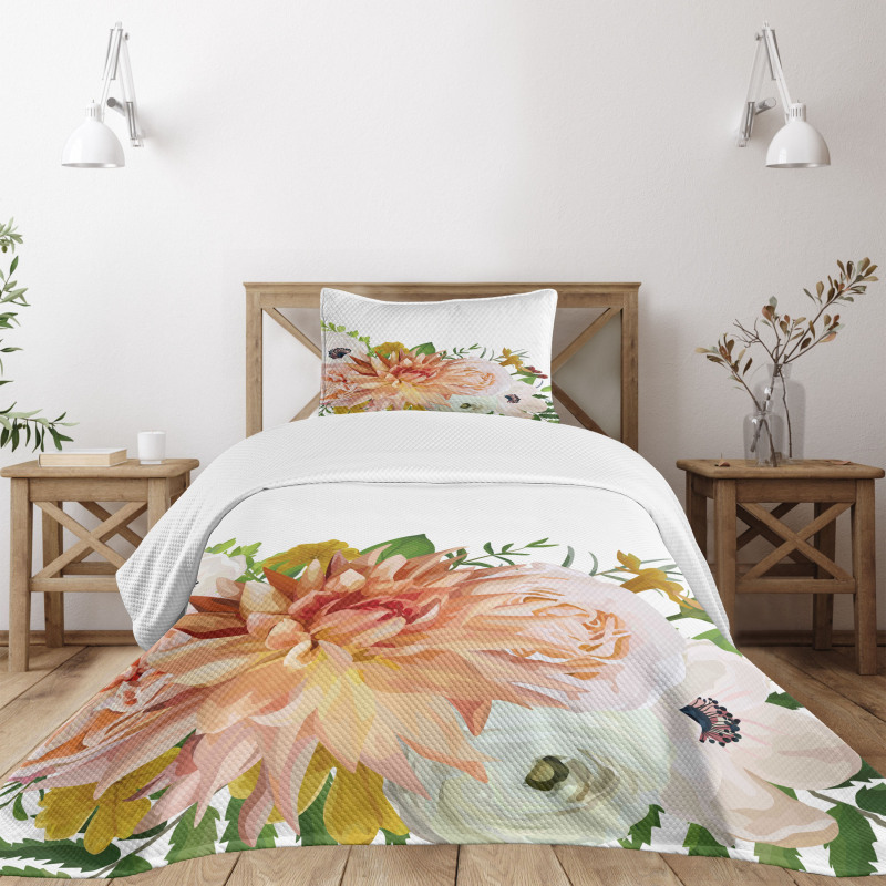 Fresh Leaves Bedspread Set