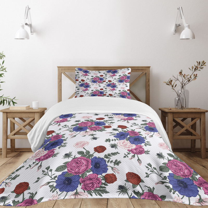 Colorful Corsage Bedspread Set