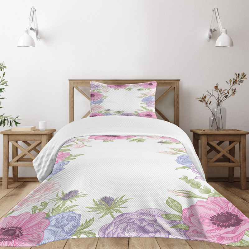 Summer Flora Bedspread Set