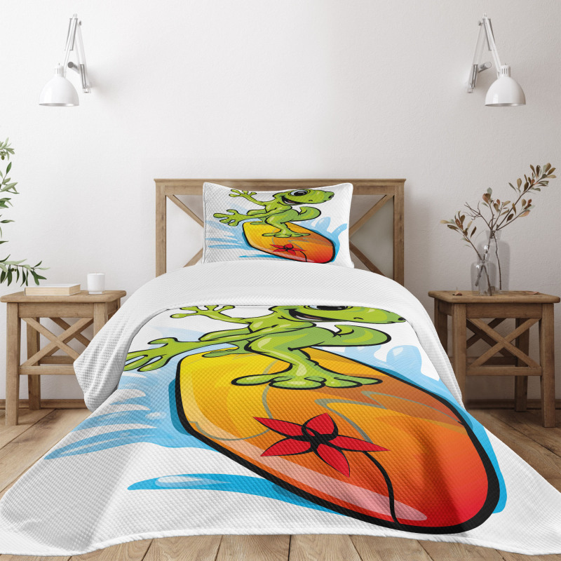Gecko Surf Bedspread Set
