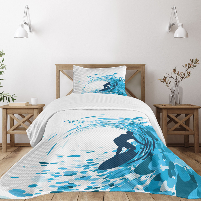 Huge Wave Athlete Bedspread Set