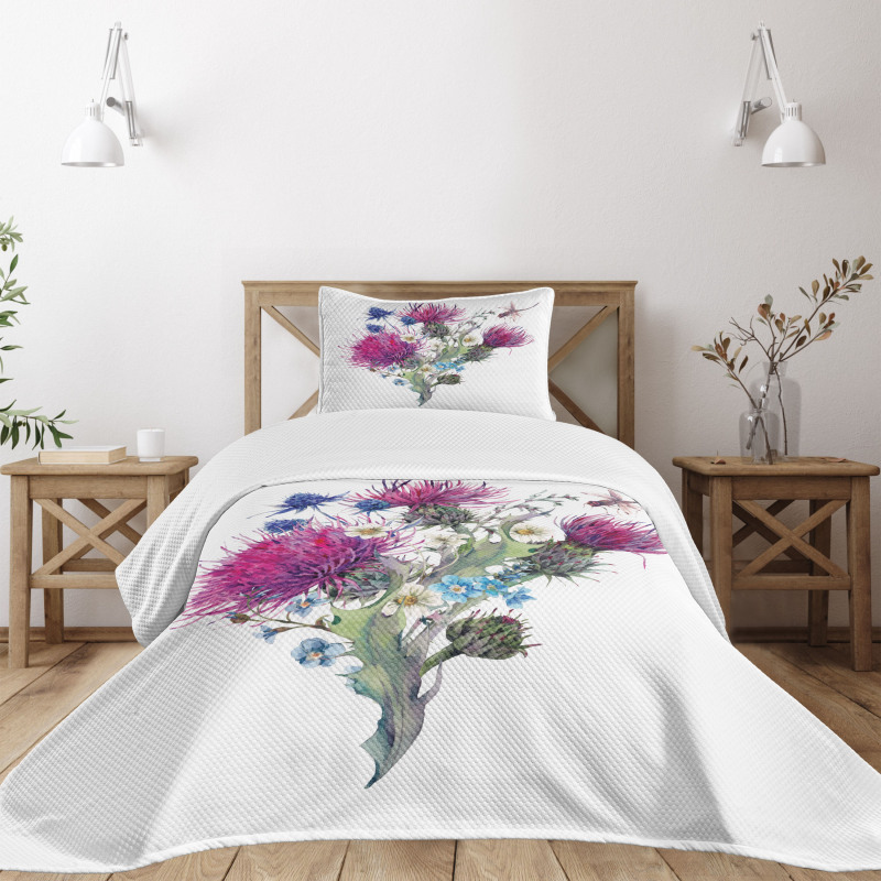 Summer Meadow Herbs Bedspread Set