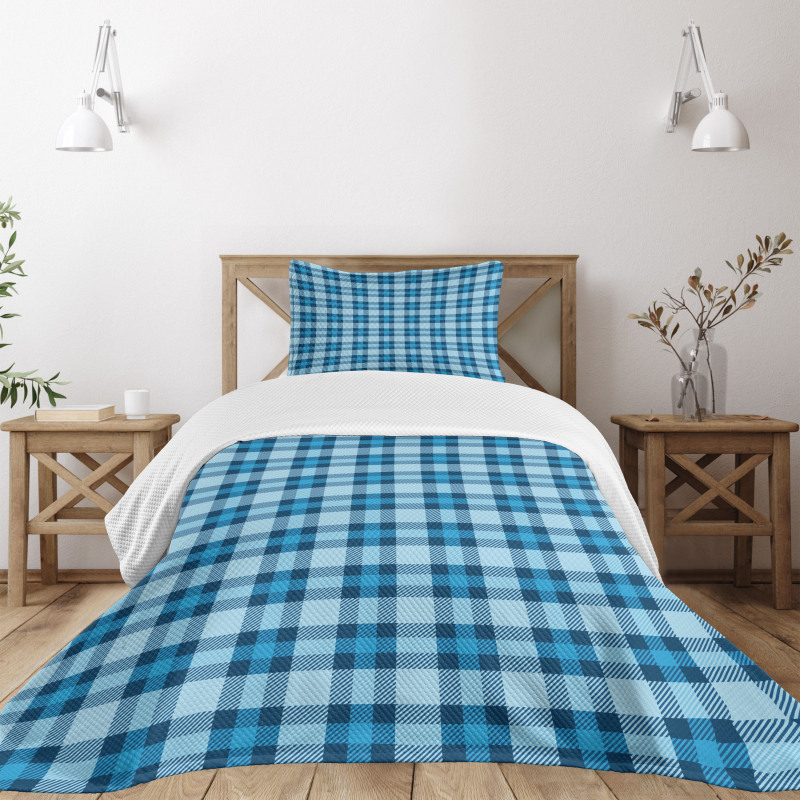 Picnic Tile in Blue Bedspread Set
