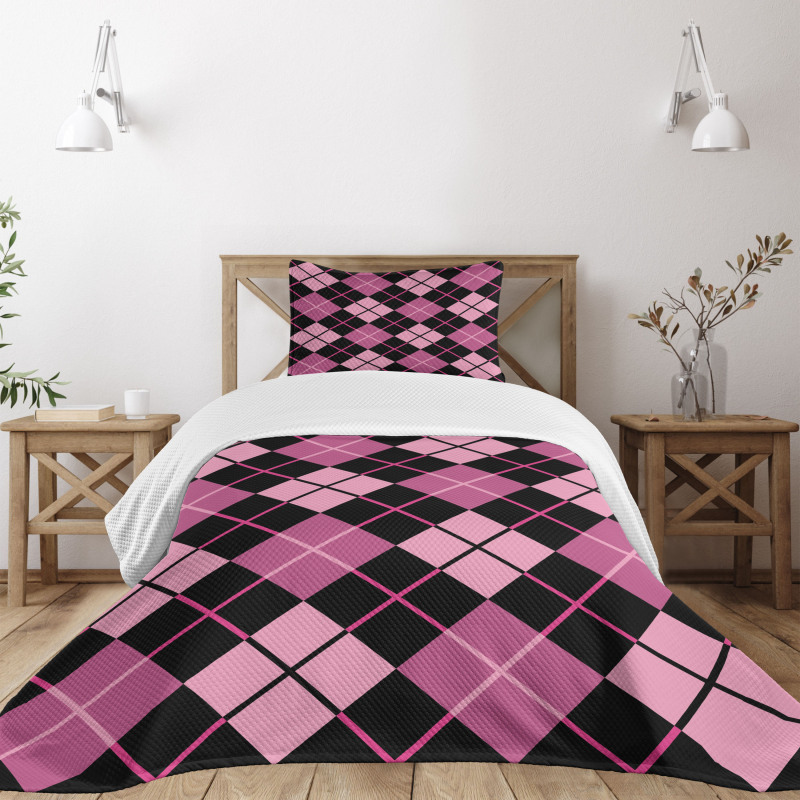 Geometric Feminine Bedspread Set