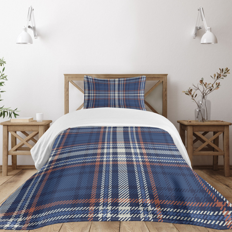 Abstract and Striped Bedspread Set