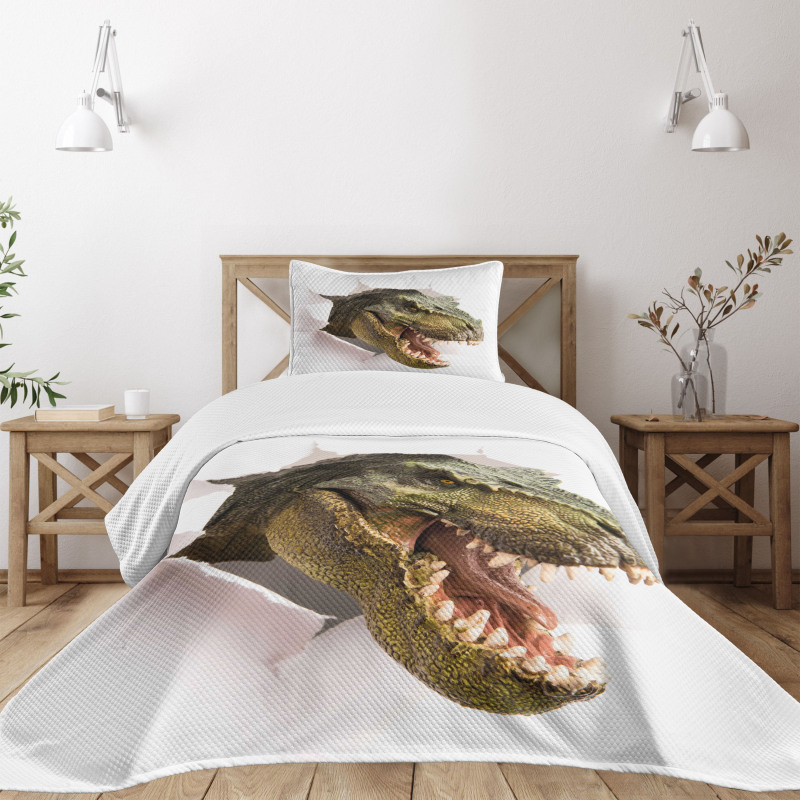 Dino Tears up Paper Bedspread Set