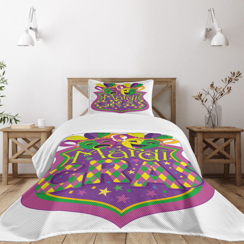 Carnival Blazon Art Bedspread Set