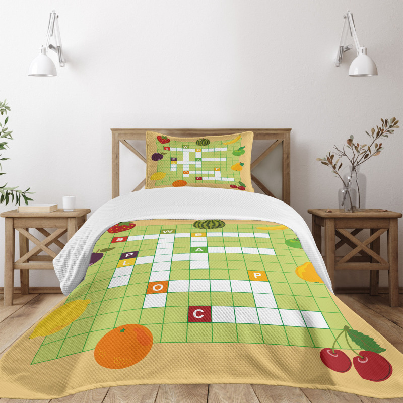 Summer Fruit Bedspread Set