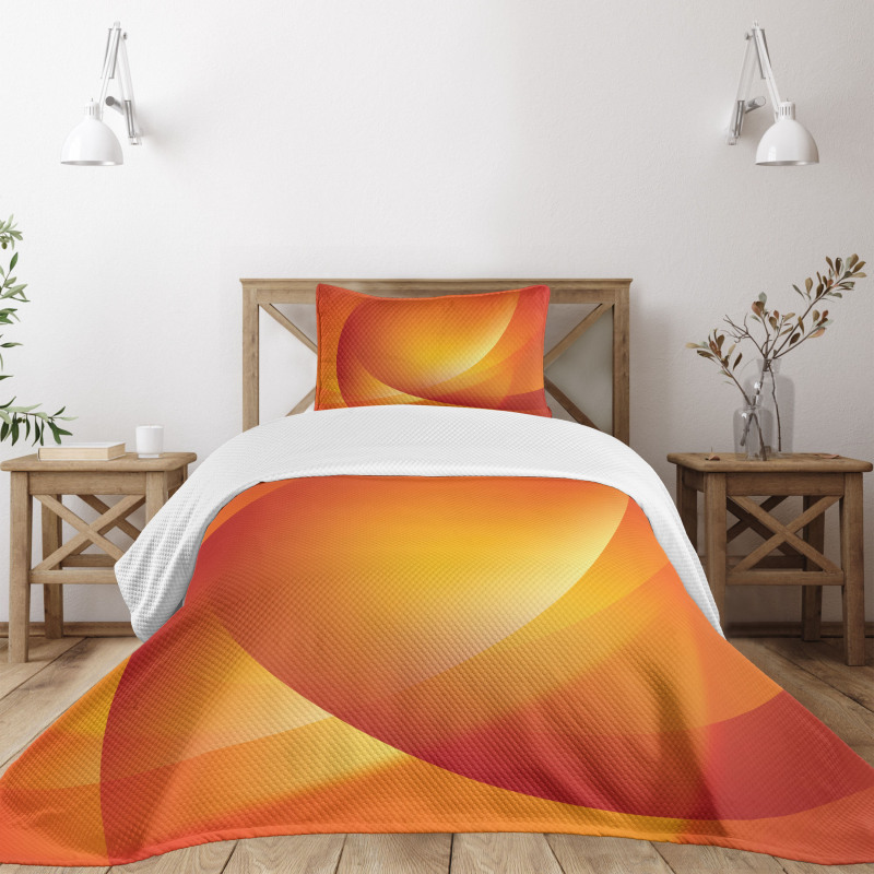 Colorful Twist Lines Bedspread Set