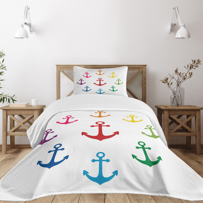 Colorful Marine Bedspread Set