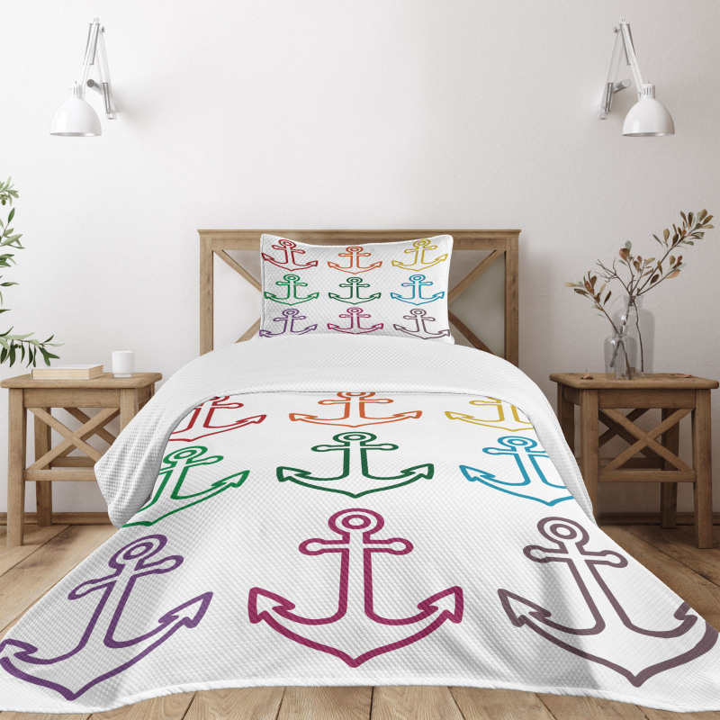 Anchors Sailing Crusie Bedspread Set