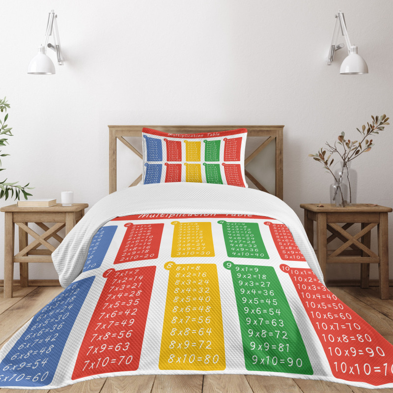 Colorful Classroom Bedspread Set