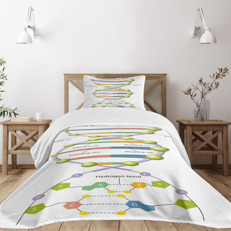 Genetic Code Fun Bedspread Set