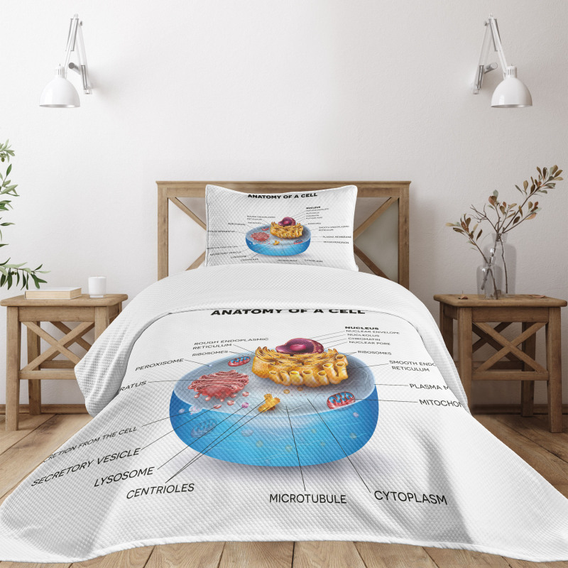 Microscopic Parts Bedspread Set