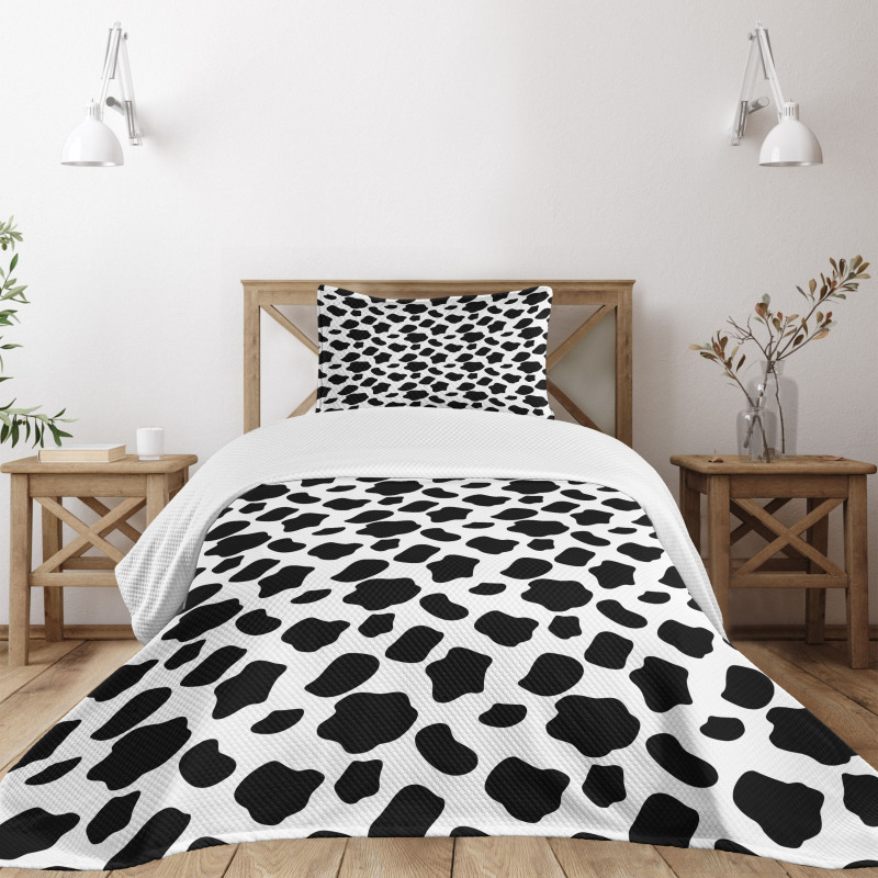 Cow Skin with Spots Bedspread Set