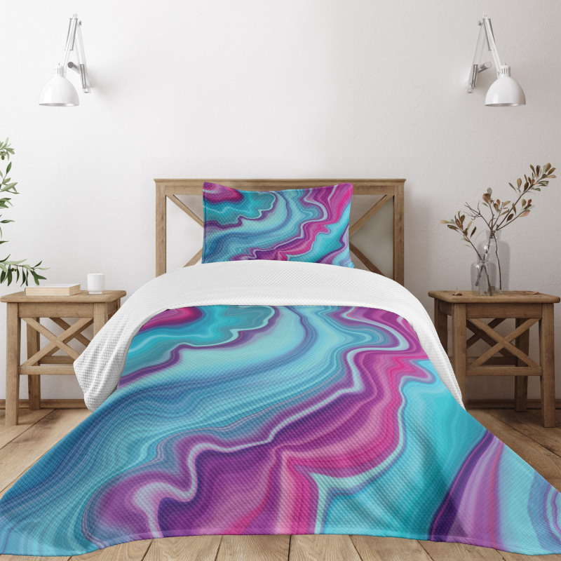 Abstract Color Formation Bedspread Set