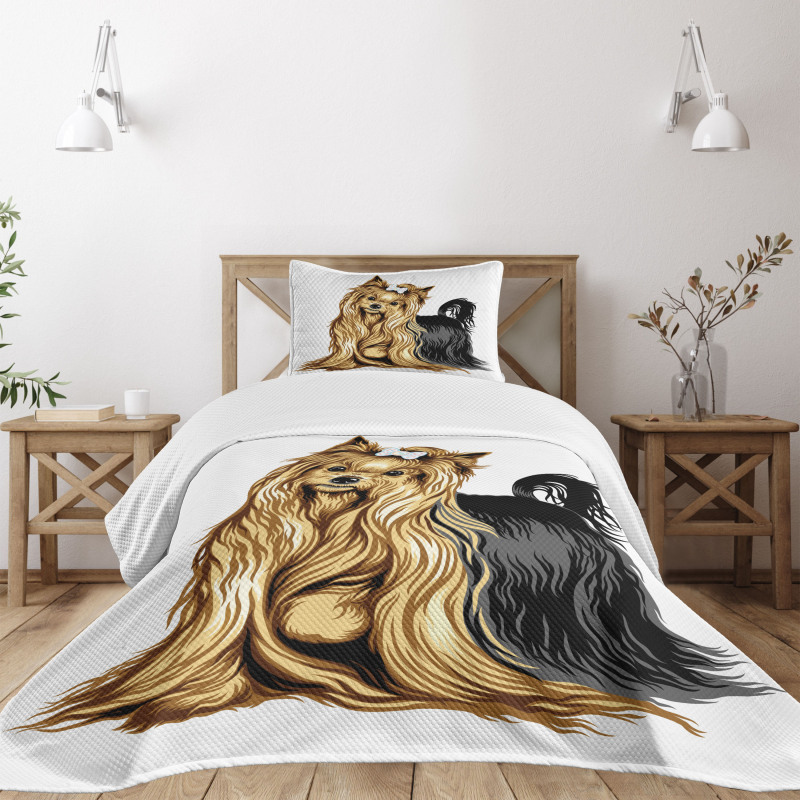 Long Haired Domestic Pet Bedspread Set