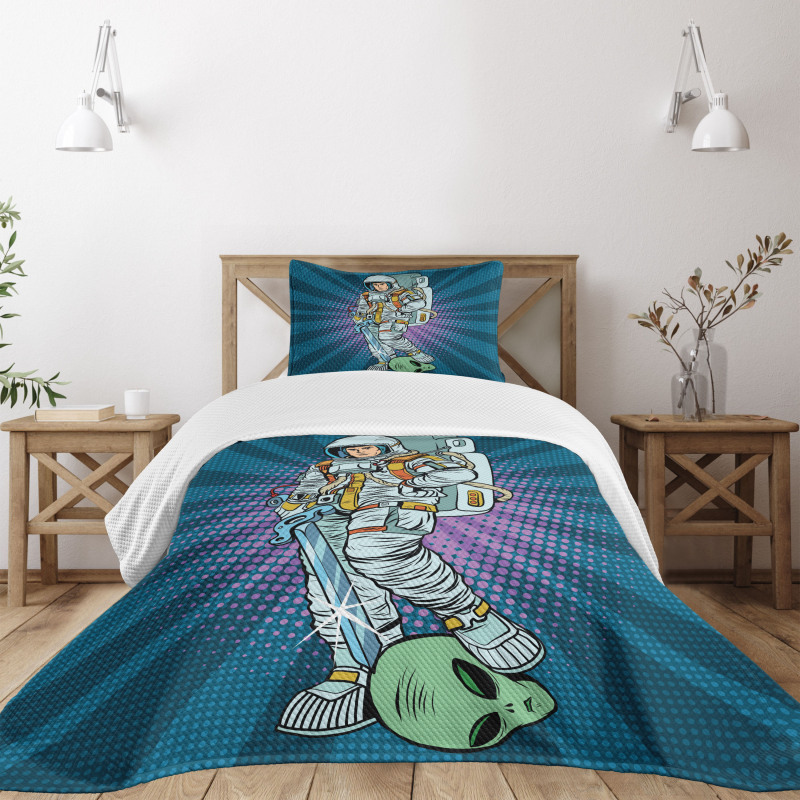Galaxy Design Bedspread Set