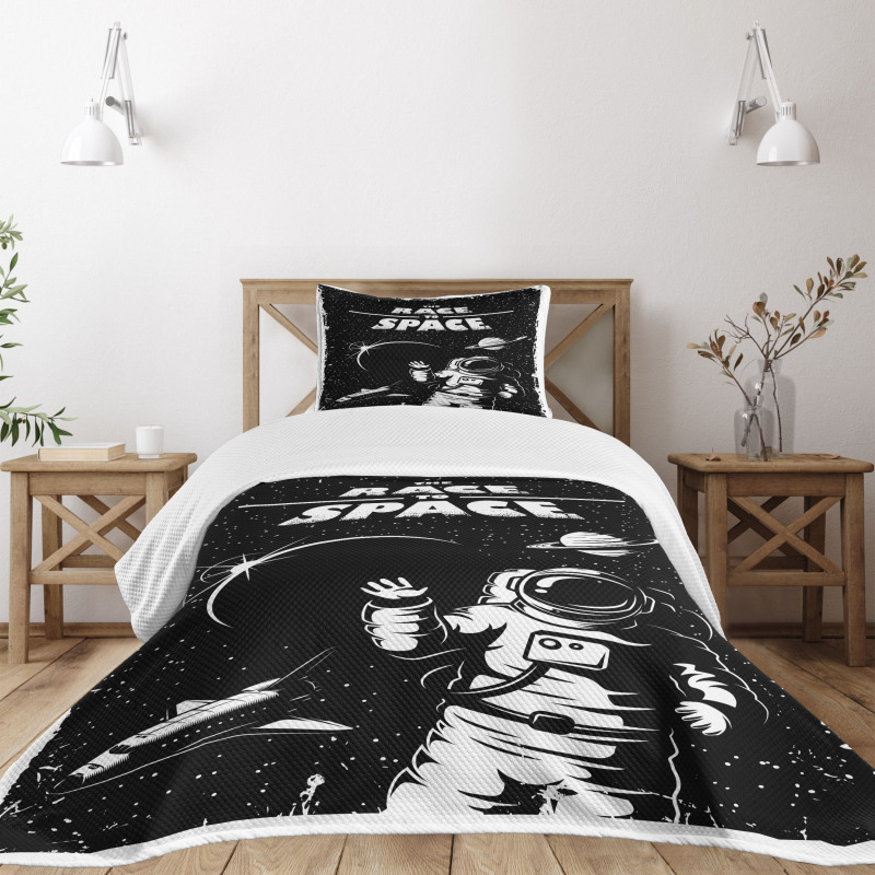 Race to Space Bedspread Set