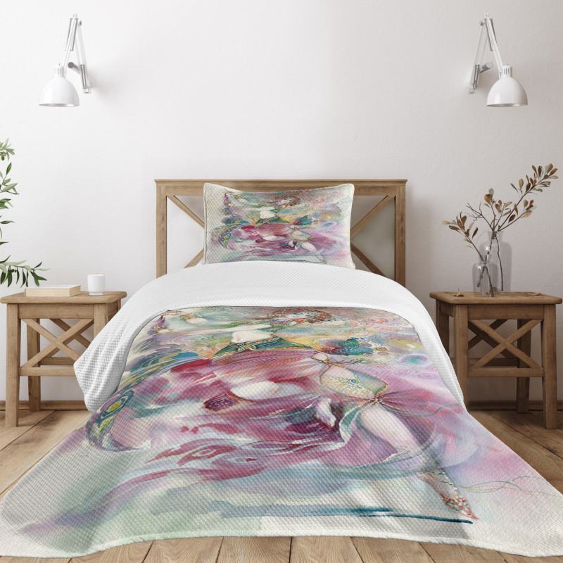 Oriental Dancer Girl Bedspread Set