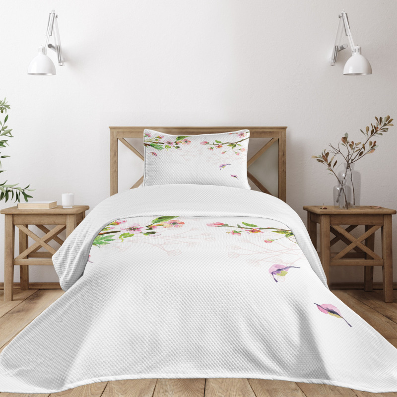 Apple Tree in Spring Bedspread Set