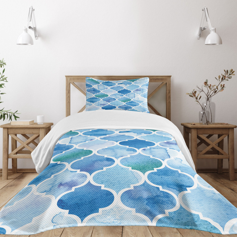 Abstract Moroccan Bedspread Set