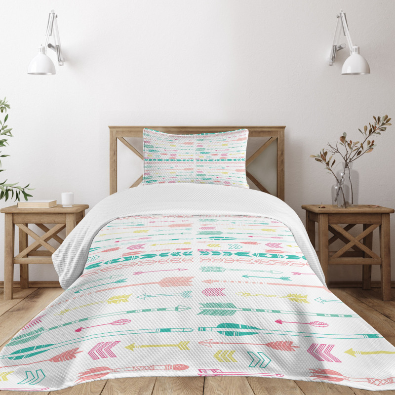 Pastel Boho Art Bedspread Set