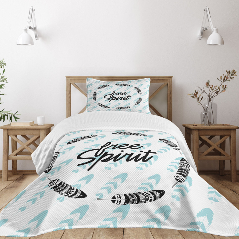 Little Feather Circle Bedspread Set