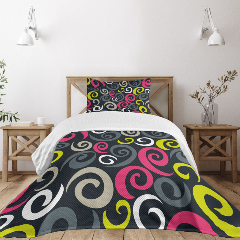 Sixties Swirls Bedspread Set