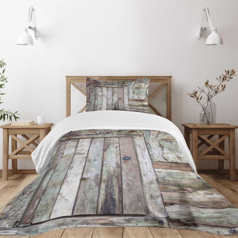 Old Barn Door Cottage Bedspread Set