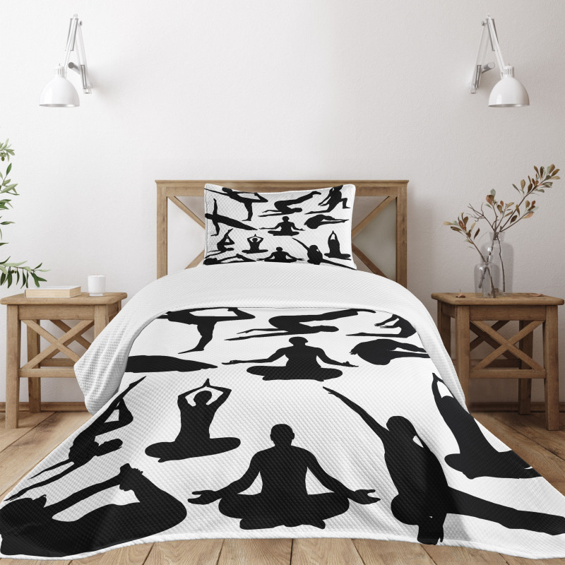 Yoga Postures Body Bedspread Set