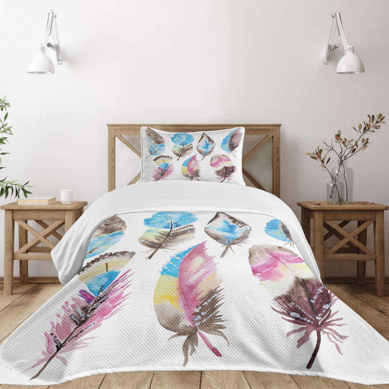 Abstract Boho Artwork Bedspread Set