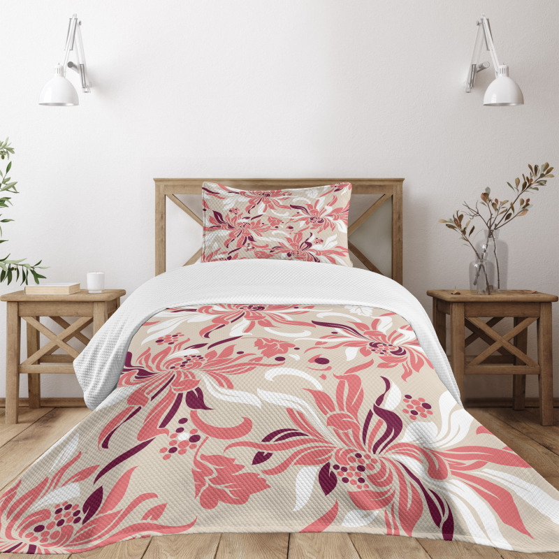 Pastel Florets Bedspread Set