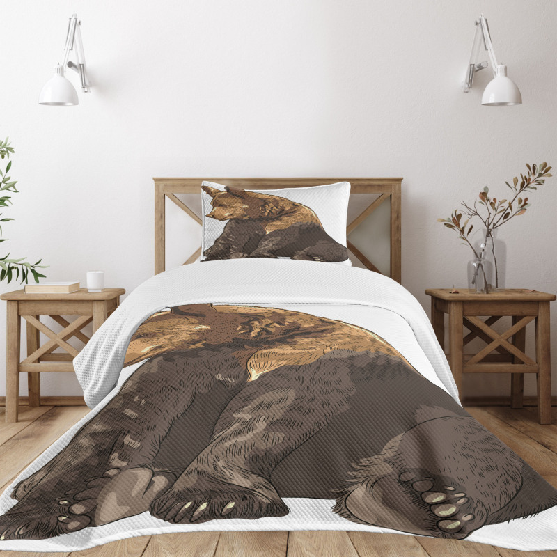 Wildlife Beast Cartoon Bedspread Set