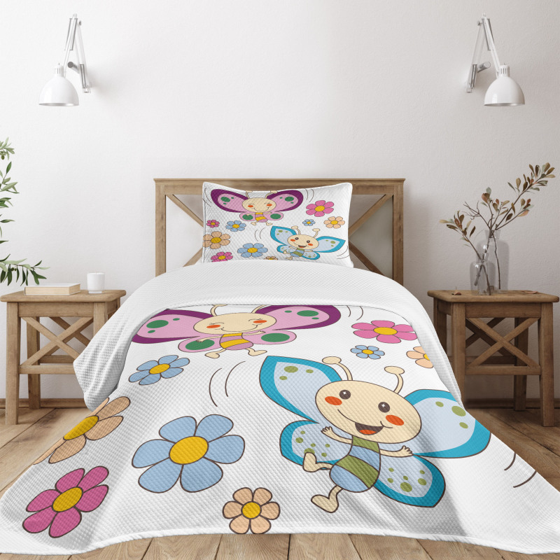 Baby Butterfly Couple Bedspread Set