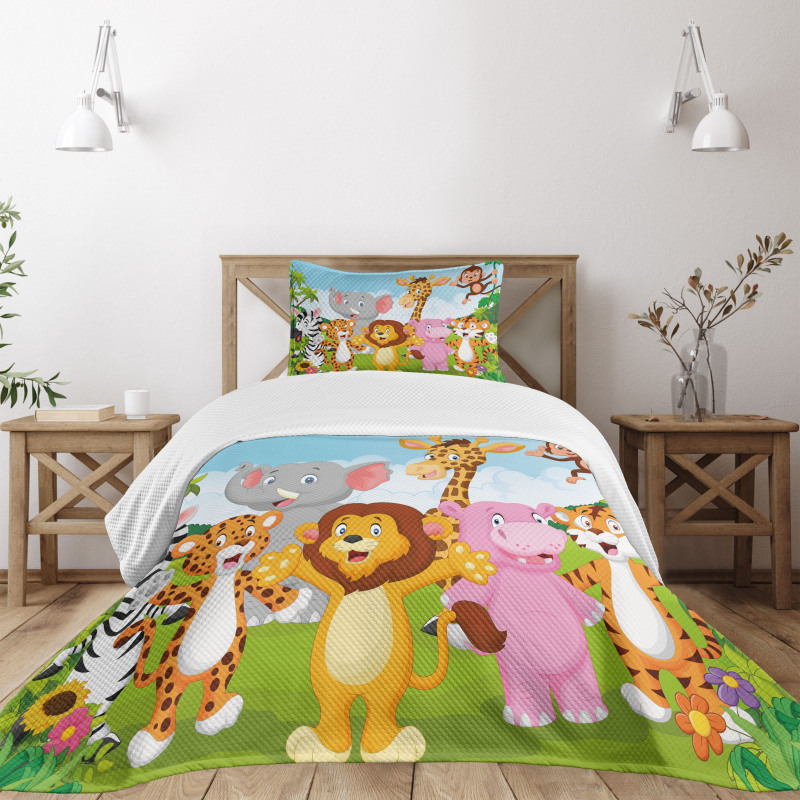 Comic Savannah Bedspread Set