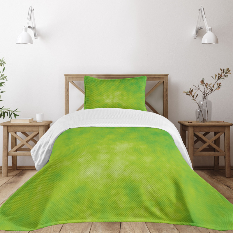 Cloudy Color Shade Bedspread Set