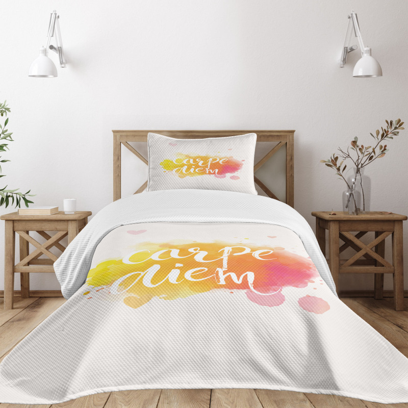 Carpe Diem Art Bedspread Set