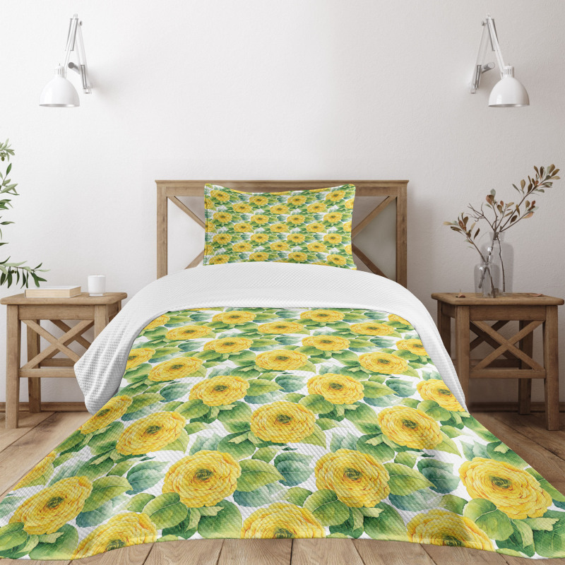 Gardening Plant Bedspread Set