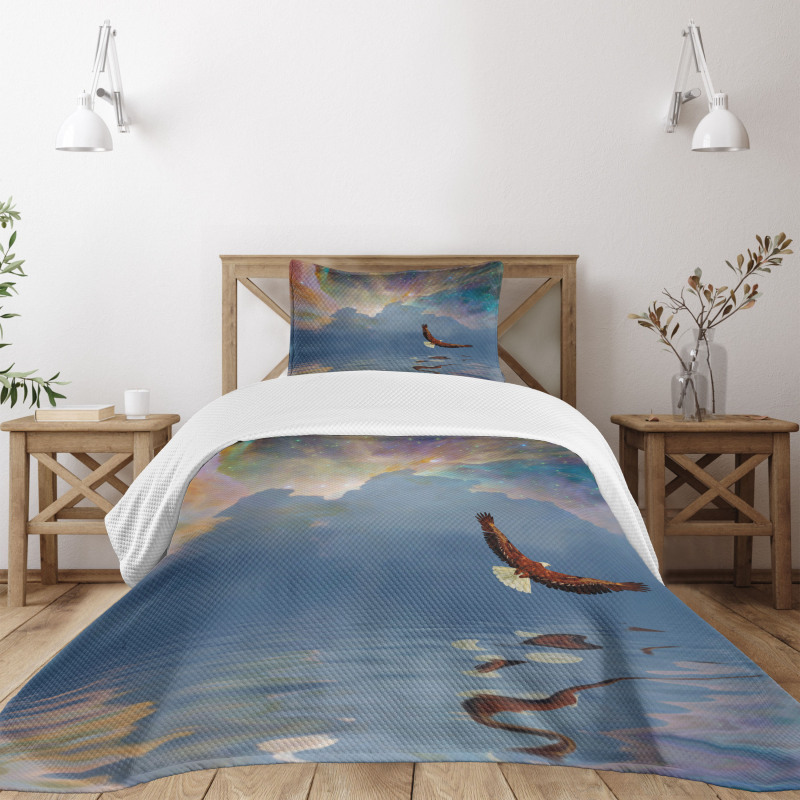 Majestic Huge Bird Flying Bedspread Set