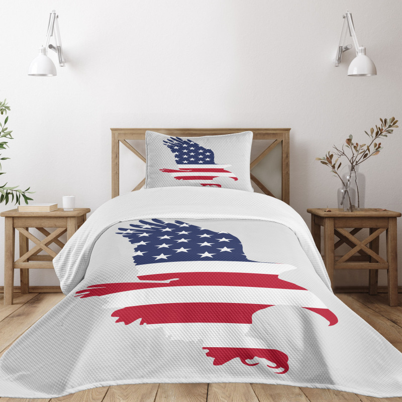 Stars Stripes USA Bedspread Set