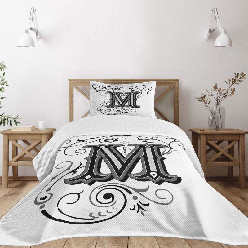 Eastern Abstract M Bedspread Set