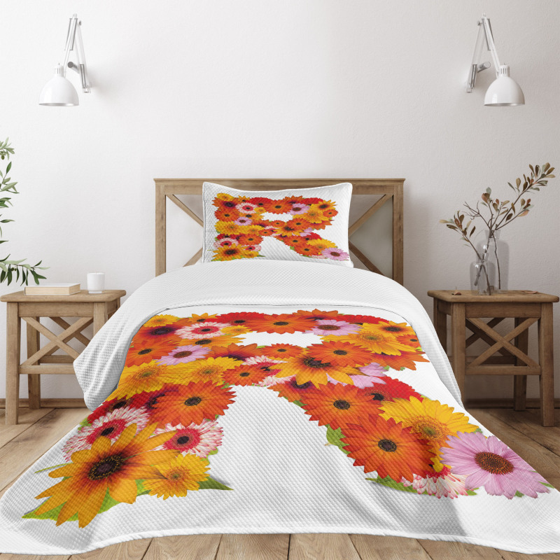 Gerbera Daisies Style Bedspread Set